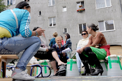 Podworko kamienicy przy Placu Grunwaldzkim 16 w Gdyni...