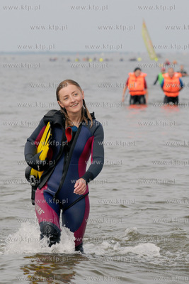XII edycja Marszu Sledzia przez Zatoke Pucka na trasie...