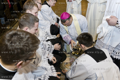 Msza Wieczerzy Panskiej w katedrze pelplinskiej sprawowana...