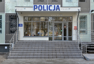 Komisariat Policji w Wejherowie na ul. Dworcowej. 29.01.2016...