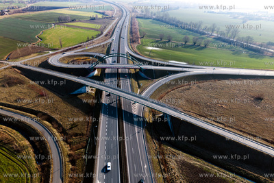 Węzeł drogowy Żuławy Zachód - Koszwały. 8.02.2025fot....