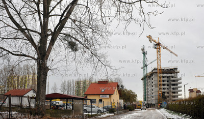 Gdansk Przymorze.Budowa przez firme INPRO osiedla Trzy...