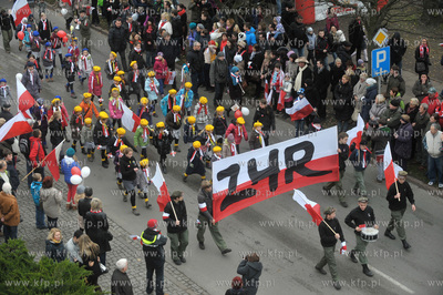 Gdanska Parada Niepodleglosci na ul. Podwale Staromiejskie....