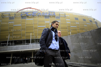 Gdansk. PGE Arena. Konferencja Tomasz Kafarskiego (...