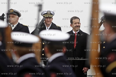 Gdynia. ORP Blyskawica. Wizyta ambasadora Stanow Zjednoczonych...