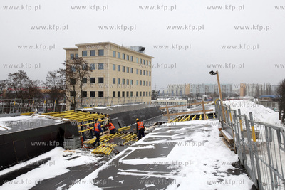 Budowa linii Pomorskiej Kolei Metropolitalnej. Nz....