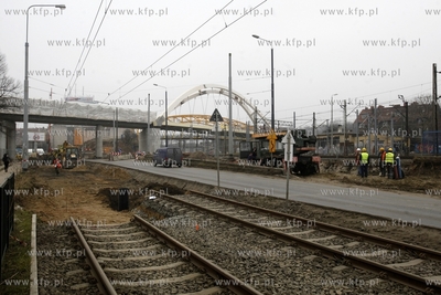 Przebudowa torowiska tramwajowego wzdluz ulicy Jana...
