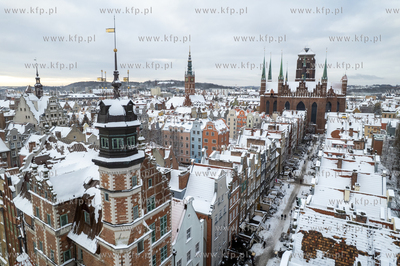 Zima w Gdańsku. Panorama Głównego Miasta. 12.01.2026...
