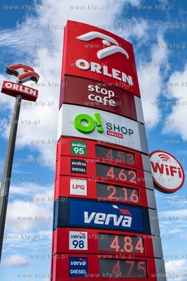 Gdańsk, ul, Grunwaldzka 258. Stacja benzynowa ORLEN....
