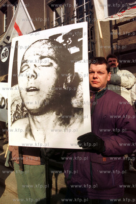 Manifestacja przed Sadem Wojewodzkim w Gdansku w dniu...