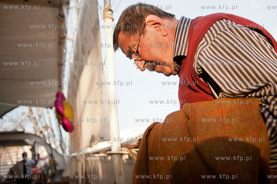 Gdynia. Gunter Grass, pisarz niemiecki, laureat Nagrody...