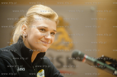 Sopot. Hala Ergo Arena. Wspolna konferencja siatkarek...