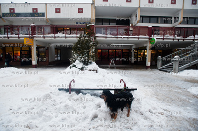Gdansk. Chelm. Zima obfitujaca w silne opady sniegu...