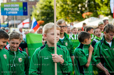 Gdansk. Dlugi Targ. Parad zawodnikow uczestniczacych...