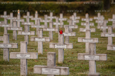 Gdansk. Wojskowy Cmentarz Francuski. Dzien Wszystkich...