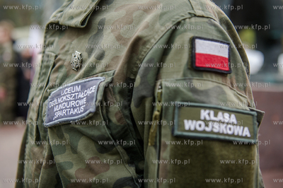 Gdansk. Wrzeszcz. Uroczyste złożenie kwiatów pod...