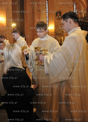 Msza Wieczerzy Panskiej w Wielki Czwartek w bazylice...