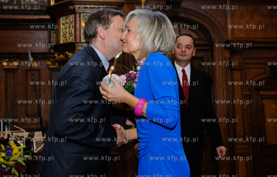 Gdansk. Dwor Artusa. Uroczystosc 65 lecia Radia Gdansk...