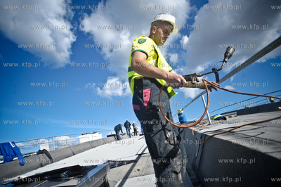 Konferencja prasowa firmy EKOINBUD i GKS Stoczniowiec...
