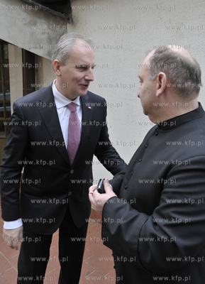 Kosciol Sw. Bernarda w Sopocie. Wojewoda Pomorski Dariusz...