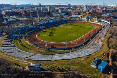 Stadion żużlowy im. Zbigniewa Podleckiego w Gdańsku....