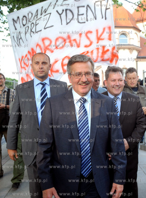 Sopot - zakonczenie kampanii wyborczej kandydata na...