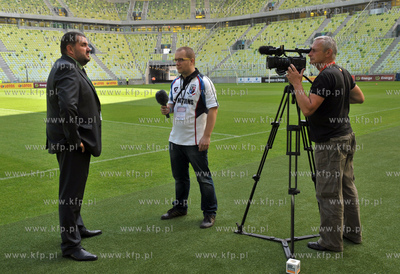 Mecz inauguracyjny na PGE Arena w Gdansku pomiedzy...