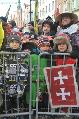 Orszak Trzech Kroli przeszedl ulicami Gdanska. 06.01.2015...