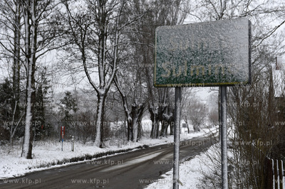 Zima w Sulminie na Kaszubach gmina Źukowo. Pierwszy...