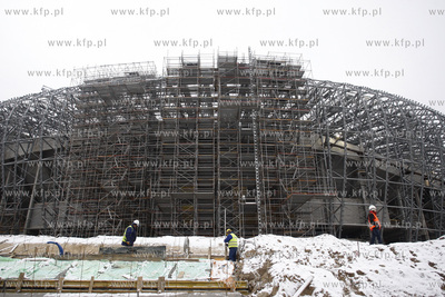 Gdansk. Budowa stadionu pilkarskiego PGE Arena.
29.11.2010
fot....