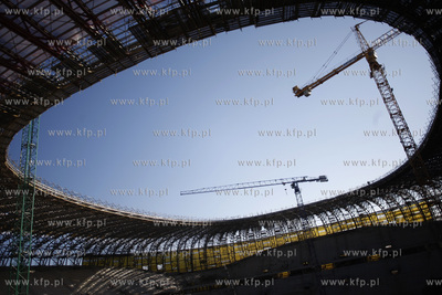 Gdansk. Budowa stadionu pilkarskiego PGE Arena.
16.03.2011
fot....