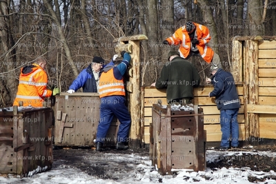 Gdansk. Odlownia dzikow w Parku Reagana.
27.02.2013
fot.Krzysztof...