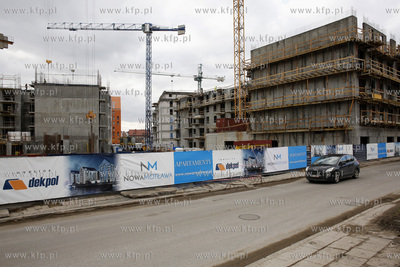 Gdańsk. Budowa osiedla Nowa Motława przy ul. Jaglanej.
26.02.2016
fot....