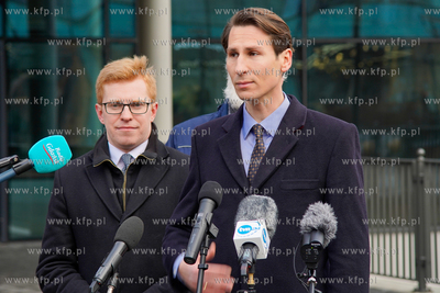 Konferencja prasowa posła Kacpra Płażyńskiego w...