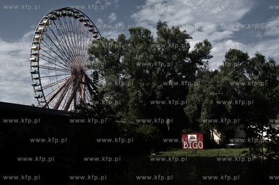 Berlin stolica Niemiec. Nz. Opuszczone wesole miasteczko...