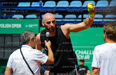 Sopot. Korty SKT. BNP Paribas Polish Open. Mecze pokazowe...