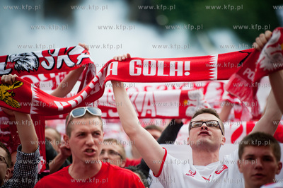 Gdansk. Strefa Kibica na Placu Zebran Ludowych gdzie...