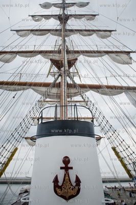 Gdynia. Meksykanski zaglowca Cuauhtemoc, ktory zacumowal...
