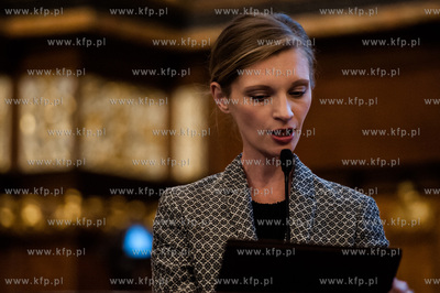 Gdansk. Dwor Artusa. Uroczystosc wreczenia Nagrod Prezydenta...