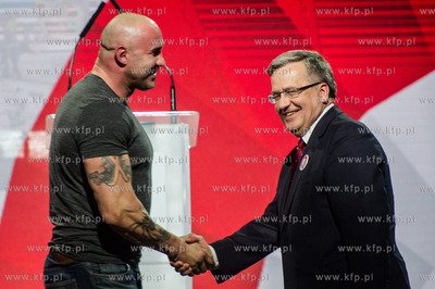 Sopot. Hala 100-lecia. Final Maratonu Poparcia Bronislawa...