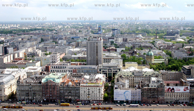 Zdjecia Warszawy z tarasu widokowego na 30 pietrze...