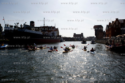 Gdansk. Ekspedycja Wisla podroznika Marka Kaminskiego...