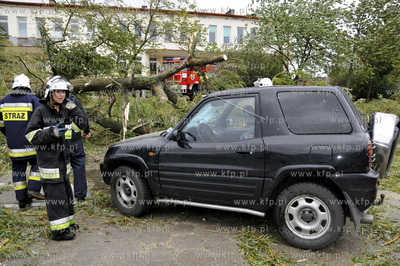 Polamane drzewa, przygniecione auta, zniszczone dachy...