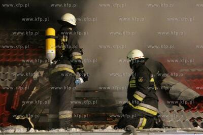 Pozar domu na ulicy Ornitologow 4 w Gdansku - Gorkach...