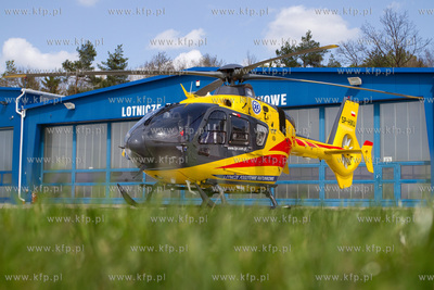 Port Lotniczy Goleniów. Nz. Eurocopter EC-135 Lotniczego...