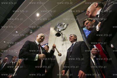 Warszawa Debiut Energa SA na gieldzie N/z prezes zarzadu...