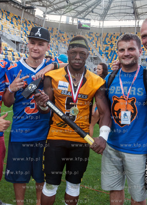 Gdynia. Stadion Miejski. Futbolisci Seahawks znow mistrzami...