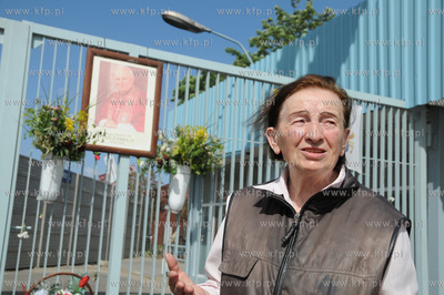 Aleksandra Olszewska, legendarna gospodyni Placu Solidarnosci....