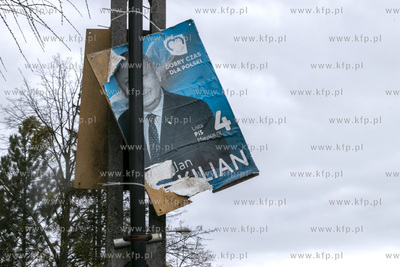 Plakat wyborczy Jana Kiliana, kandydata na posła z...