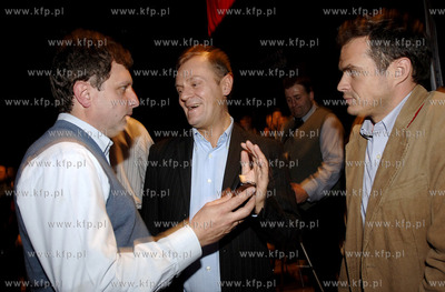 Gdansk. Kino Zak. Pomorski wieczor wyborczy Platformy...